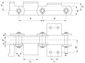 CICSA reinforced conveyor chains