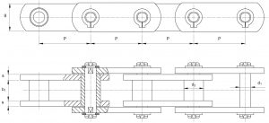 Chains for high capacity bucket elevators