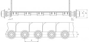 Feeder chains with joint metal belts