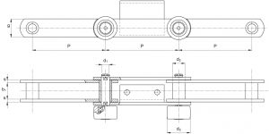 Scraper-chains-with-lateral-wheels